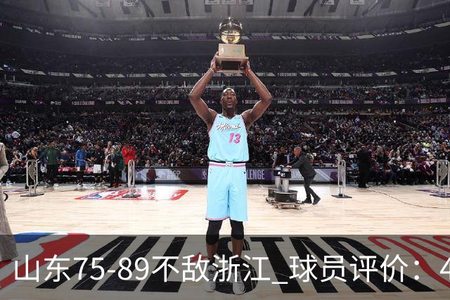 山东75-89不敌浙江 球员评价：4人及格，8人低迷
